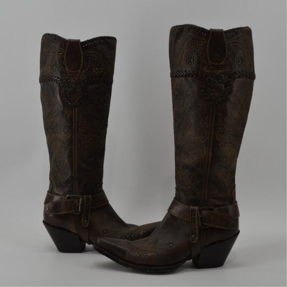 Corral Women's Sz 8.5 Whip Stitch Knee High Boots G1116 - Picture 15 of 15